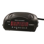 Sonnet R-1662B LED Alarm Clock with Battery Backup, Black